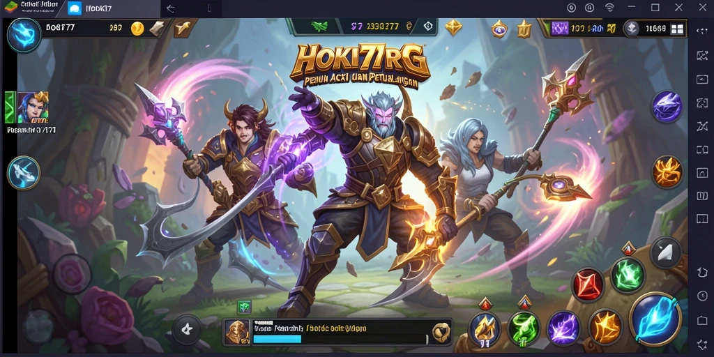 Gameplay HOKI777 menampilkan pertarungan epik di dunia ARPG yang luas.