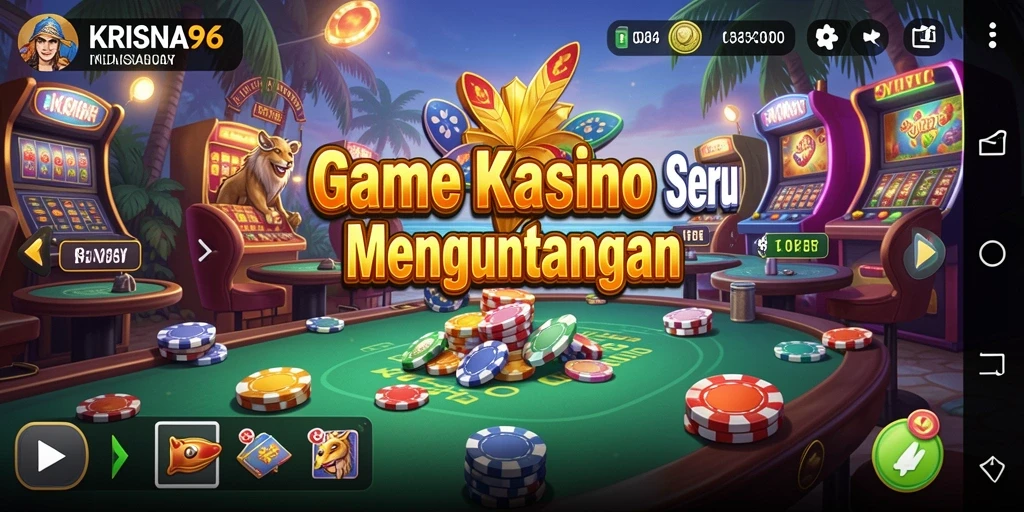 Screenshot <strong>KRISNA96</strong> yang menampilkan gameplay Kasino yang mendebarkan.